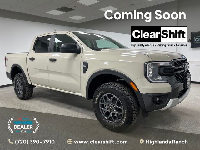 Desert Sand 2025 Ford Ranger XLT SuperCrew 4WD Pickup Truck Four-Wheel Drive 10-Speed Automatic