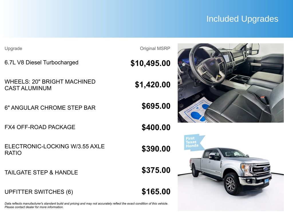 Used Car 2020 Ford F-350sd  Lariat For Sale Under $50,000 In Austin, Texas