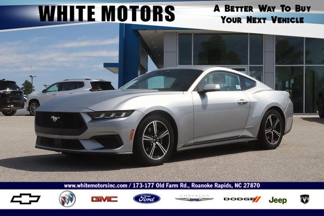 Silver 2024 Ford Mustang EcoBoost Premium Fastback RWD Coupe Rear-Wheel Drive Automatic