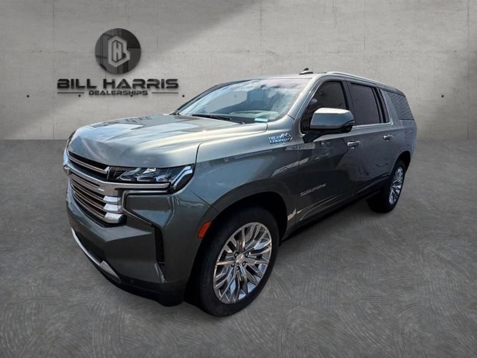 Silver Sage Metallic 2023 Chevrolet Suburban SUV / Crossover Four-Wheel Drive