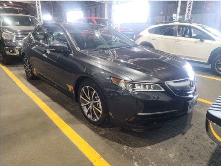 Gray (Graphite Luster Metallic) 2016 Acura TLX Sedan Front-Wheel Drive 9-Speed Automatic