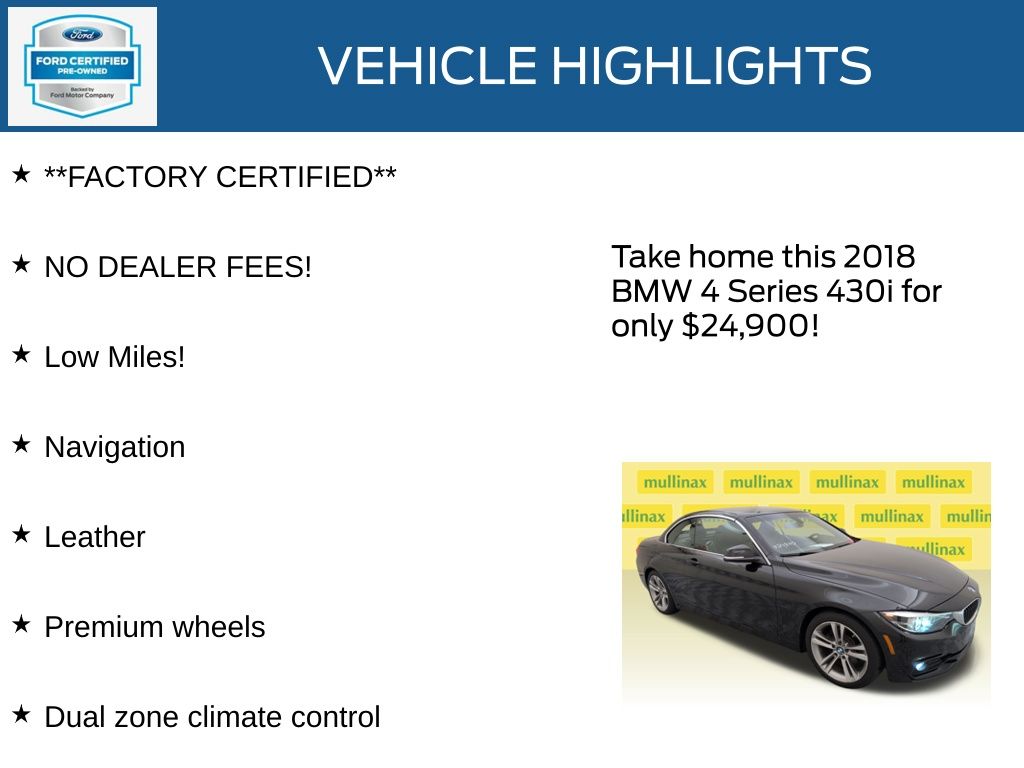 Certified Used 2018 Black BMW 430i image 12