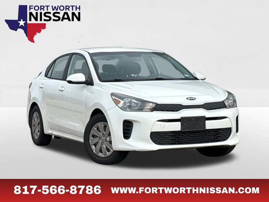 Clear White 2018 Kia Rio Sedan Front-Wheel Drive 6-Speed Automatic