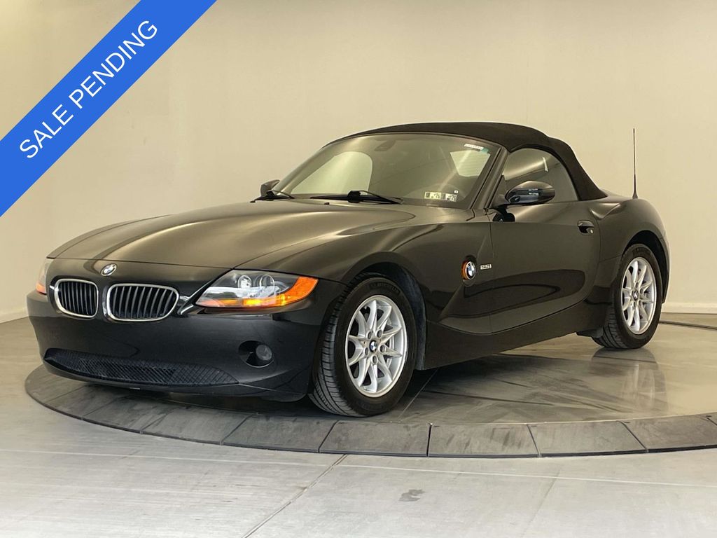 Black 2004 BMW Z4 2.5i Roadster RWD Convertible Rear-Wheel Drive Automatic