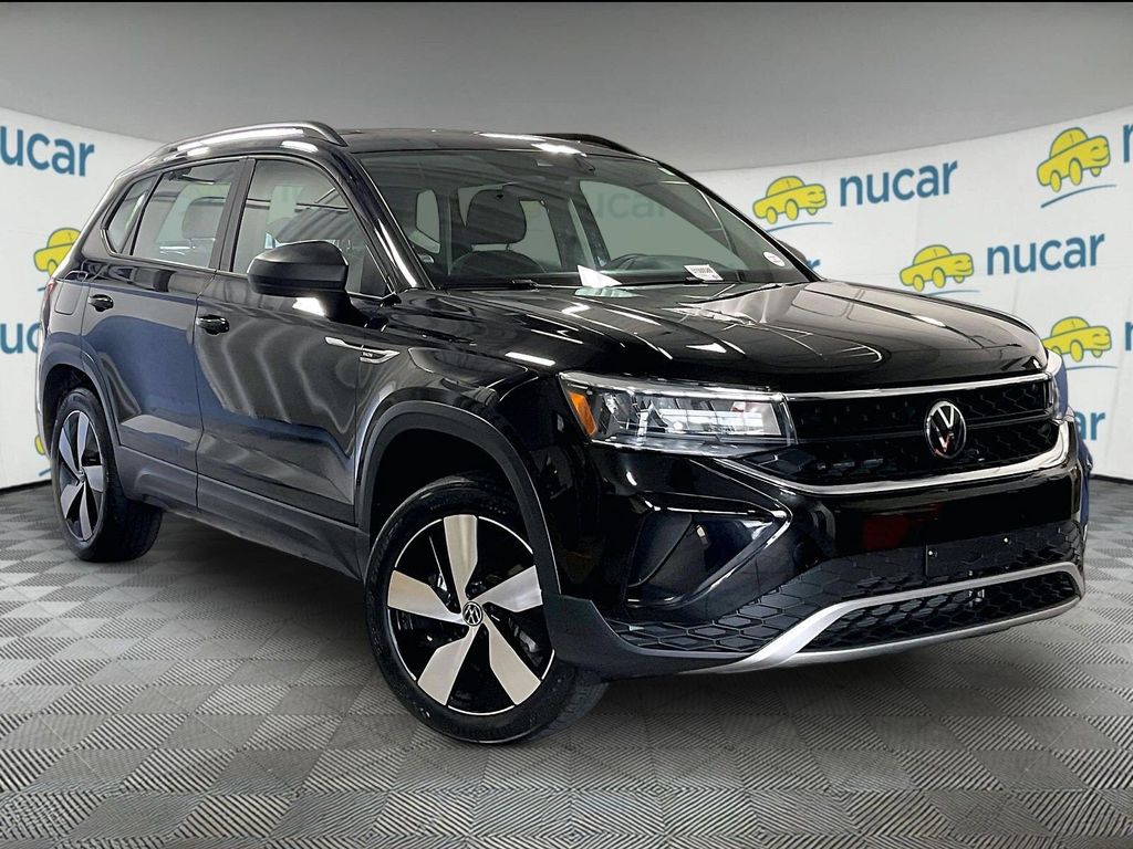 Black 2024 Volkswagen Taos SUV / Crossover All-Wheel Drive 7-Speed Dual Clutch