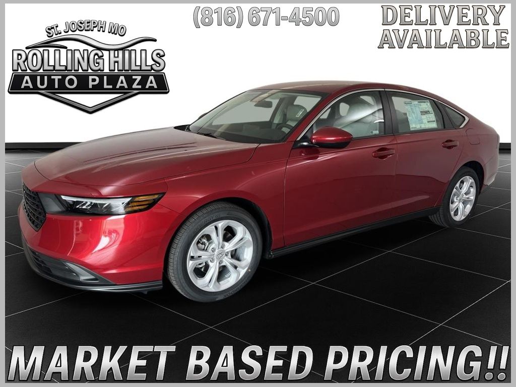 Radiant Red Metallic 2026 Honda Accord Sedan Front-Wheel Drive Continuously Variable Transmission