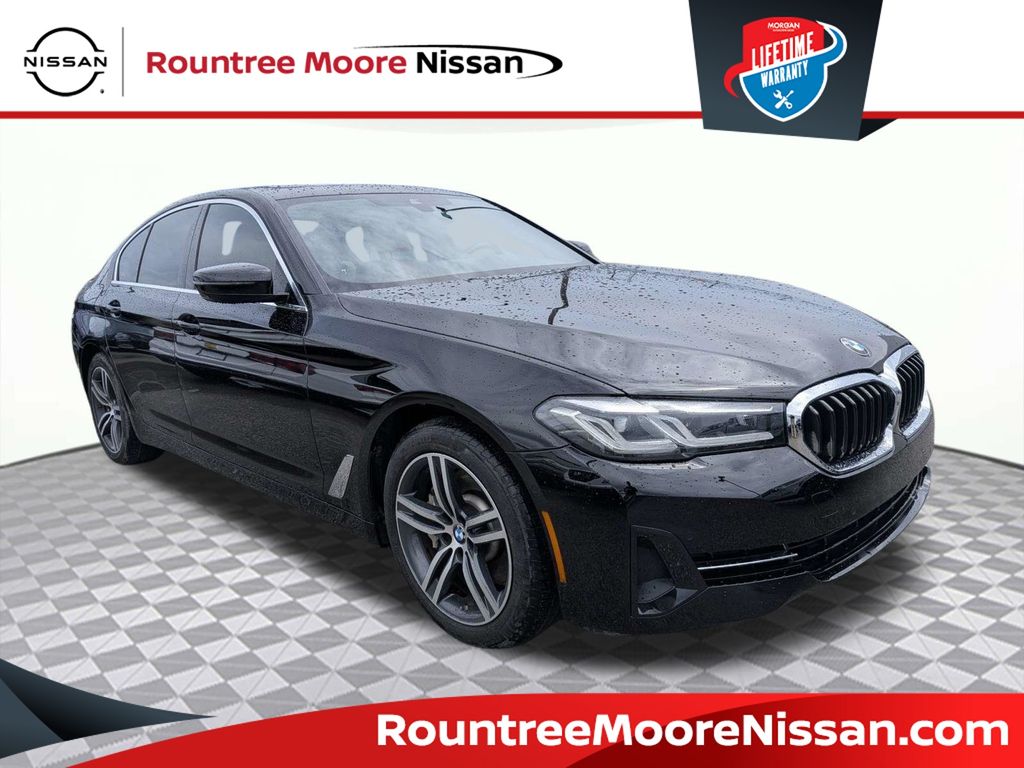Jet Black 2021 BMW 5 Series Sedan Rear-Wheel Drive 8-Speed Automatic