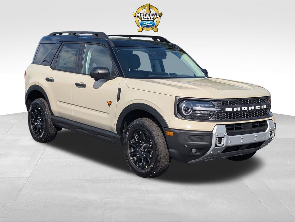 Desert Sand 2025 Ford Bronco Sport Badlands AWD SUV / Crossover All-Wheel Drive 8-Speed Automatic