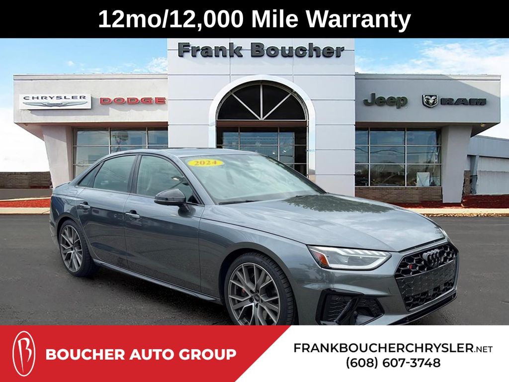 Chronos Gray Metallic 2024 Audi S4 Sedan All-Wheel Drive 8-Speed Automatic