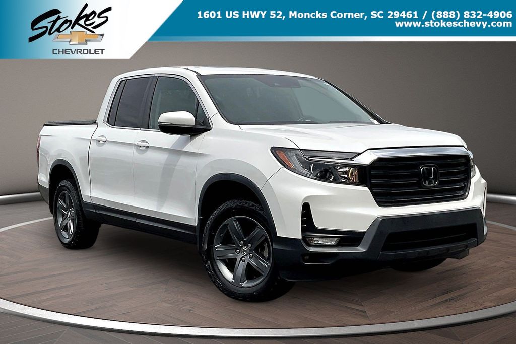 White 2023 Honda Ridgeline Pickup Truck All-Wheel Drive 9-Speed Automatic