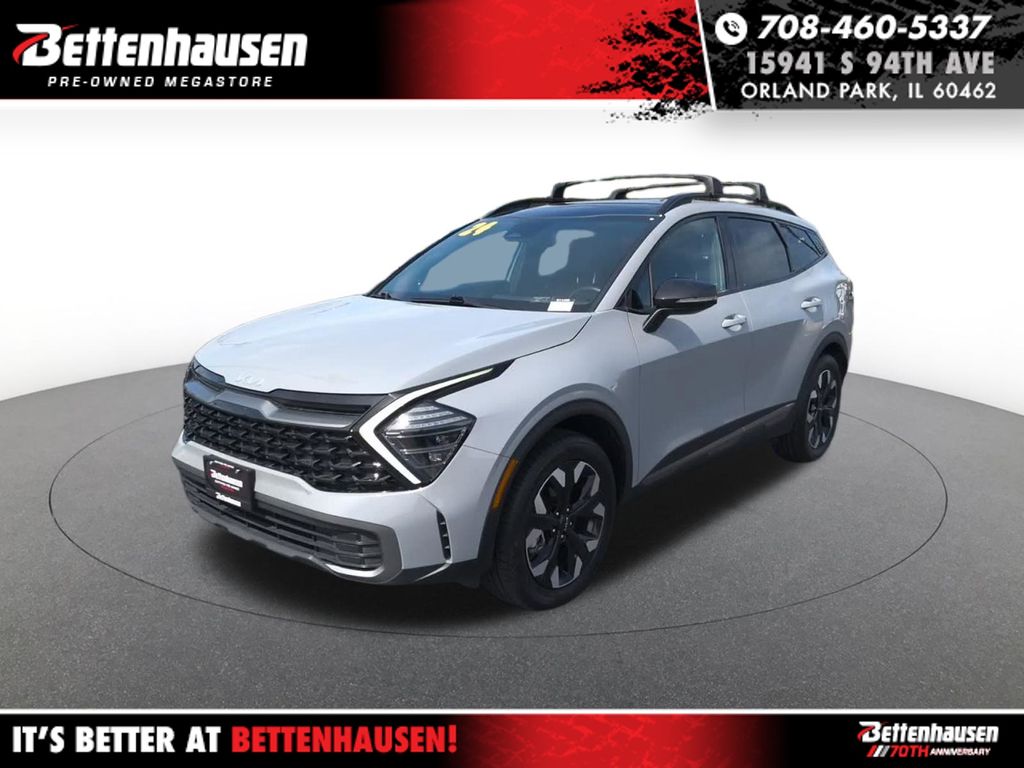 Wolf Gray/Ebony Black Roof 2024 Kia Sportage SUV / Crossover All-Wheel Drive 8-Speed Automatic