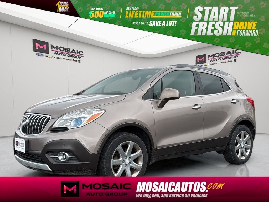 Cocoa Silver Metallic 2013 Buick Encore Premium AWD SUV / Crossover All-Wheel Drive 6-Speed Automatic