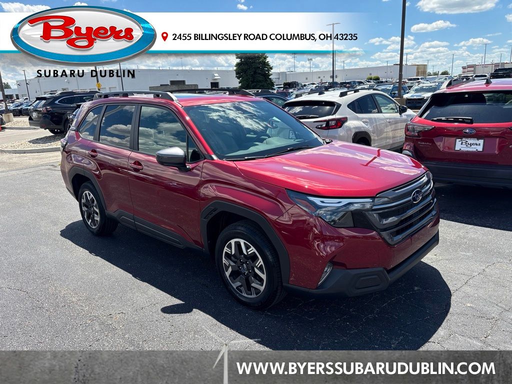 Crimson Red Pearl 2026 Subaru Forester SUV / Crossover All-Wheel Drive Continuously Variable Transmission