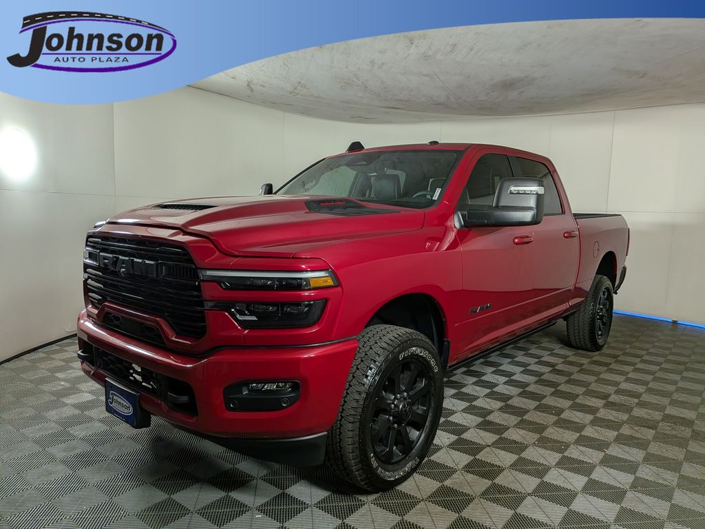 Molten Red Pearlcoat 2026 RAM 2500 Laramie Crew Cab 4WD Pickup Truck Four-Wheel Drive 8-Speed Automatic