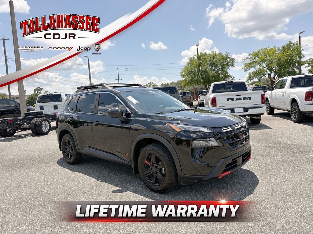 Super Black 2025 Nissan Rogue SUV / Crossover All-Wheel Drive Continuously Variable Transmission