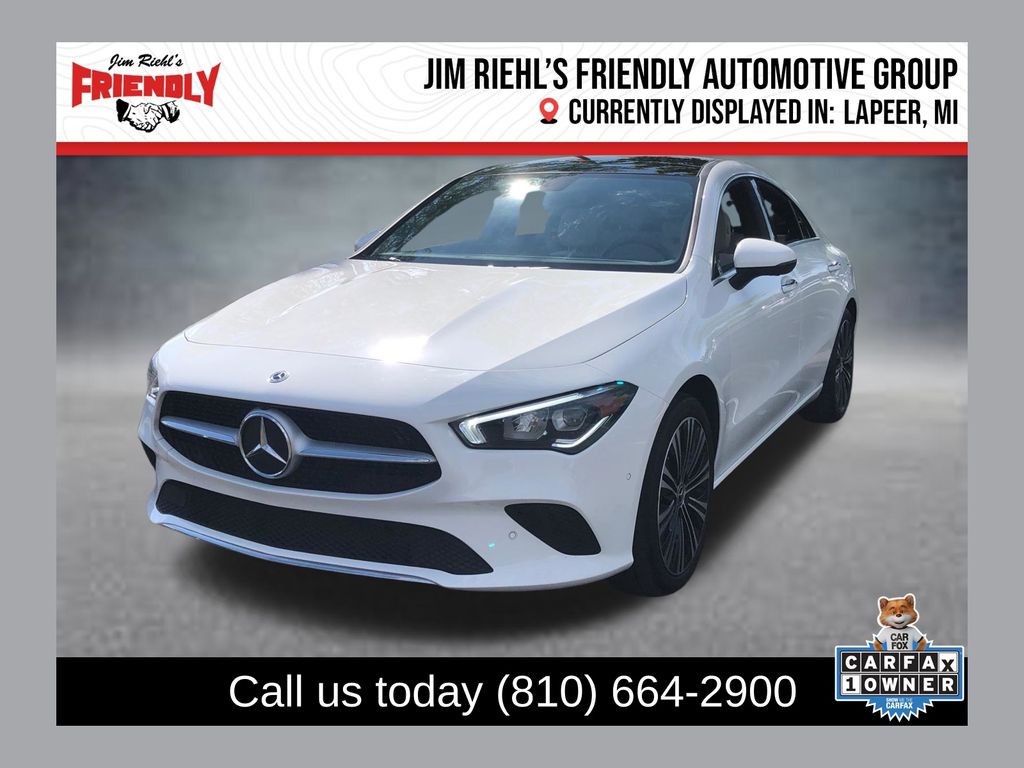 Polar White 2023 Mercedes-Benz CLA Coupe All-Wheel Drive 7-Speed Automatic
