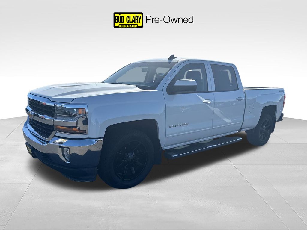 White (Iridescent Pearl Tricoat) 2016 Chevrolet Silverado 1500 LT Crew Cab 4WD Pickup Truck Four-Wheel Drive 6-Speed Automatic Overdrive