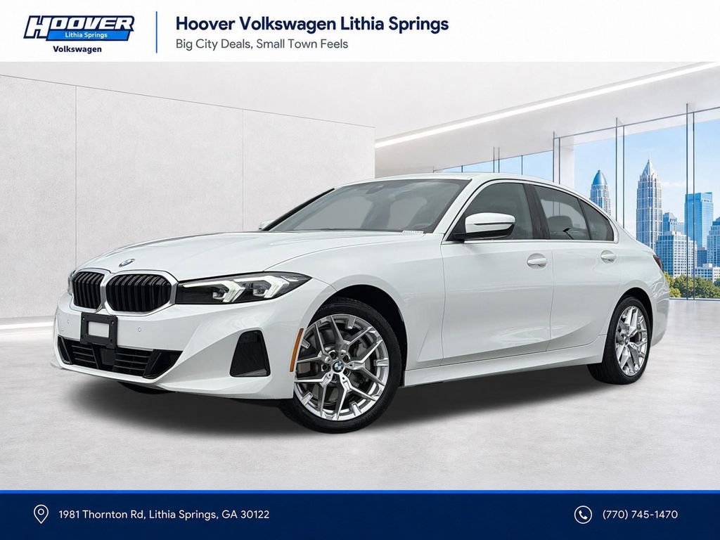 Alpine White 2025 BMW 3 Series Sedan All-Wheel Drive 8-Speed Automatic