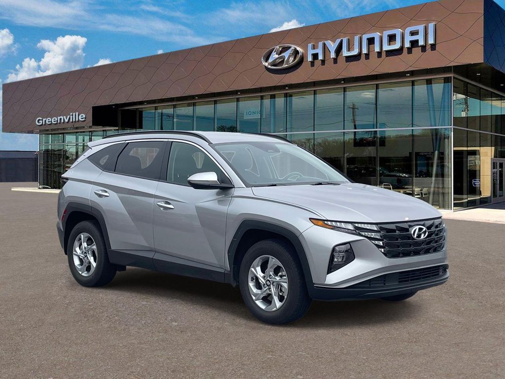 Shimmering Silver 2023 Hyundai Tucson SEL AWD SUV / Crossover All-Wheel Drive 8-Speed Automatic