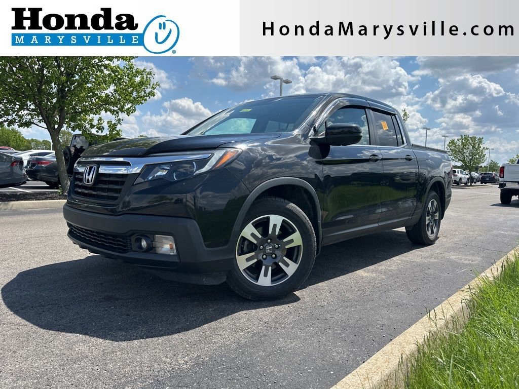 Crystal Black Pearl 2019 Honda Ridgeline RTL-T FWD Pickup Truck Front-Wheel Drive 6-Speed Automatic