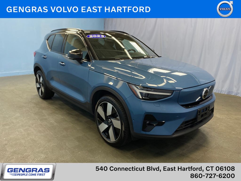 Blue Metallic 2023 Volvo XC40 Recharge Twin Ultimate eAWD SUV / Crossover All-Wheel Drive 1-Speed Automatic
