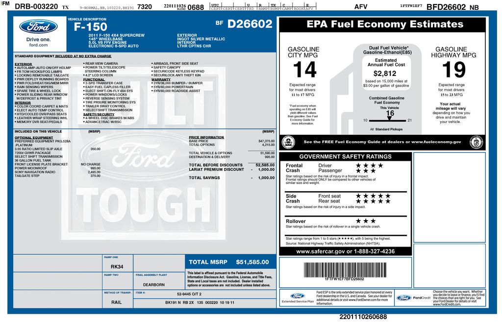 2011 Ford F-150 Platinum