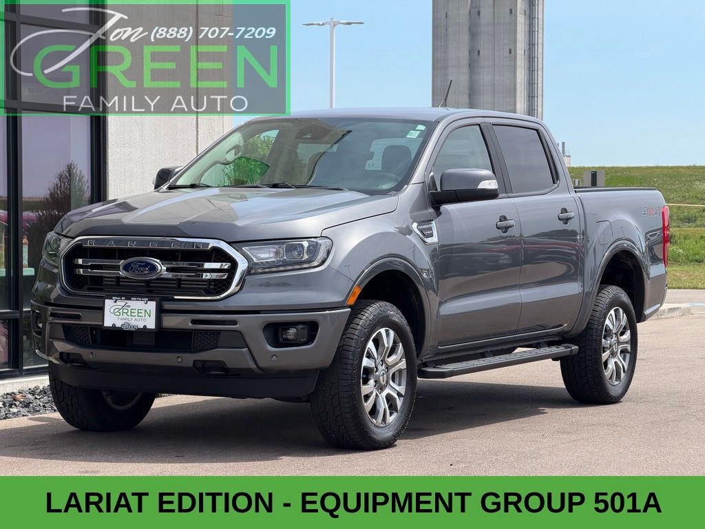 Gray 2023 Ford Ranger Pickup Truck Four-Wheel Drive Automatic