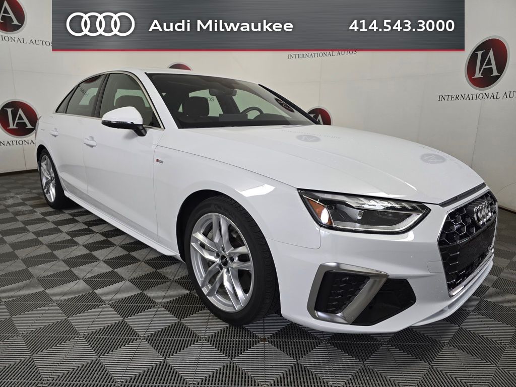 Glacier White Metallic 2023 Audi A4 Sedan All-Wheel Drive 7-Speed Automatic