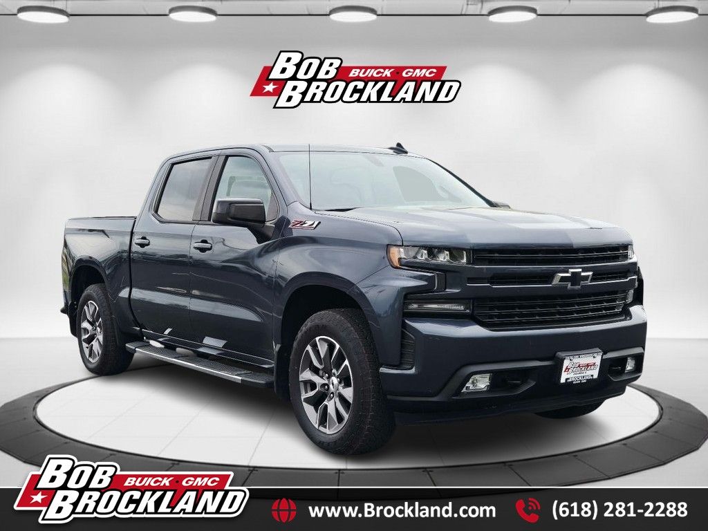 Shadow Gray Metallic 2019 Chevrolet Silverado 1500 RST Crew Cab 4WD Pickup Truck Four-Wheel Drive 8-Speed Automatic