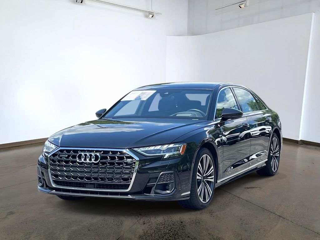Mythos Black Metallic 2023 Audi A8 Sedan All-Wheel Drive 8-Speed Automatic