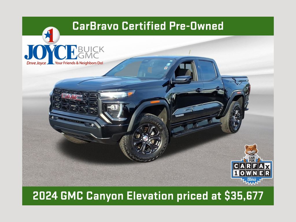Onyx Black 2024 GMC Canyon Pickup Truck Four-Wheel Drive 8-Speed Automatic