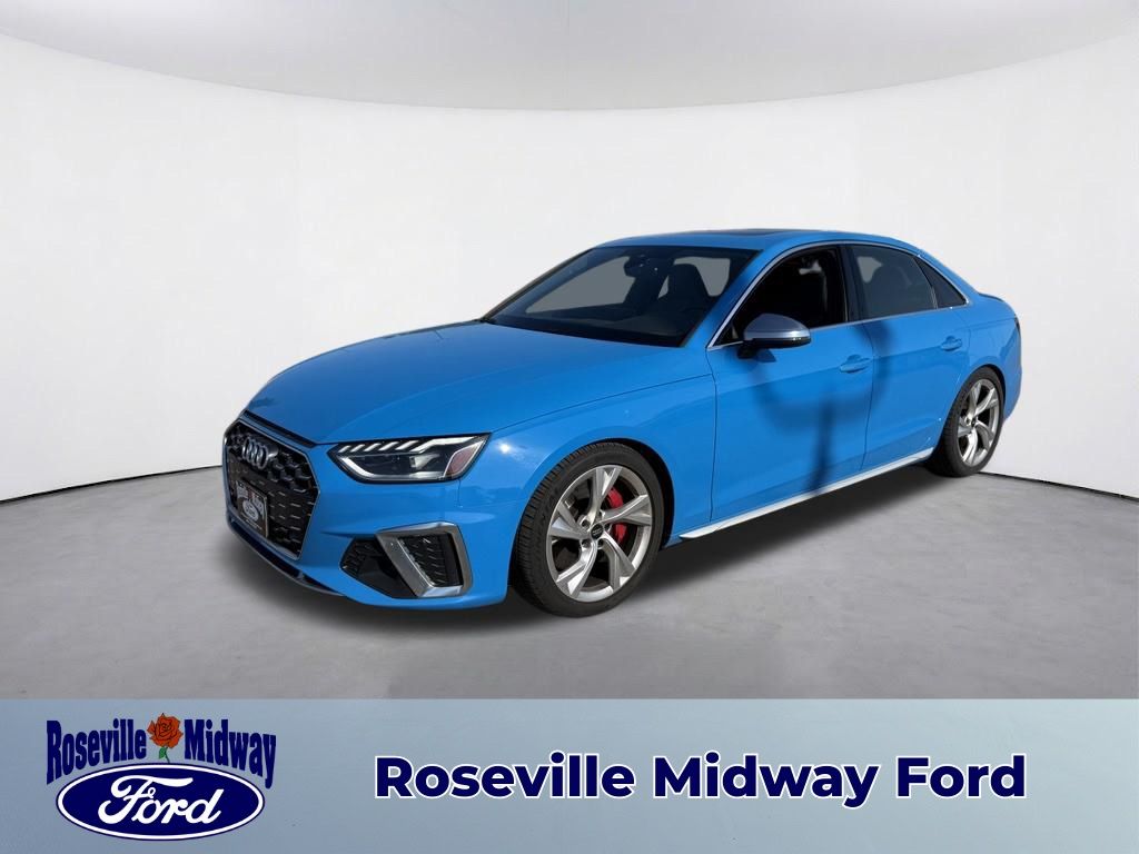 Turbo Blue 2022 Audi S4 Sedan All-Wheel Drive 8-Speed Automatic