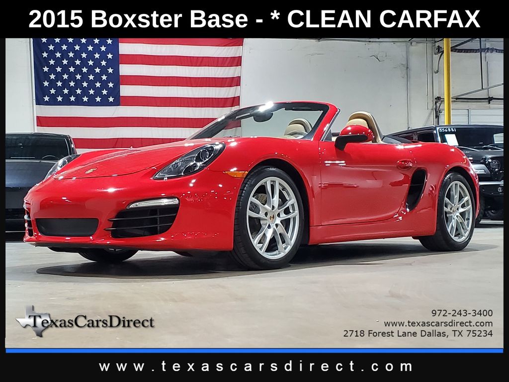 Guards Red 2015 Porsche Boxster Convertible Rear-Wheel Drive 7-Speed Automatic