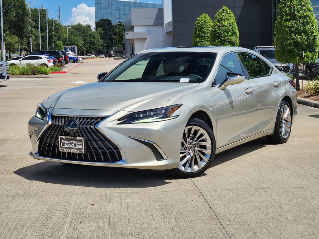 Brown (Beige Metallic) 2023 Lexus ES Hybrid Sedan Front-Wheel Drive Continuously Variable Transmission