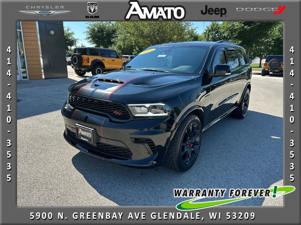 DB Black Crystal Clearcoat 2024 Dodge Durango SUV / Crossover All-Wheel Drive 8-Speed Automatic