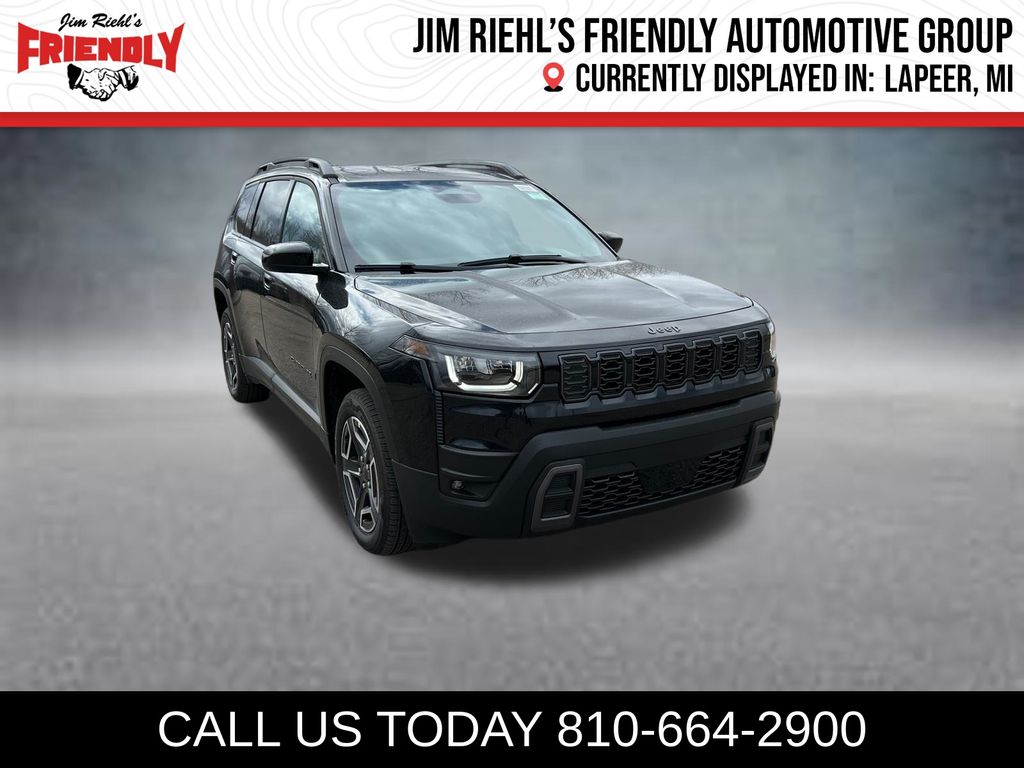 Diamond Black Crystal Pearlcoat 2026 Jeep Cherokee Laredo 4WD SUV / Crossover Four-Wheel Drive Continuously Variable Transmission