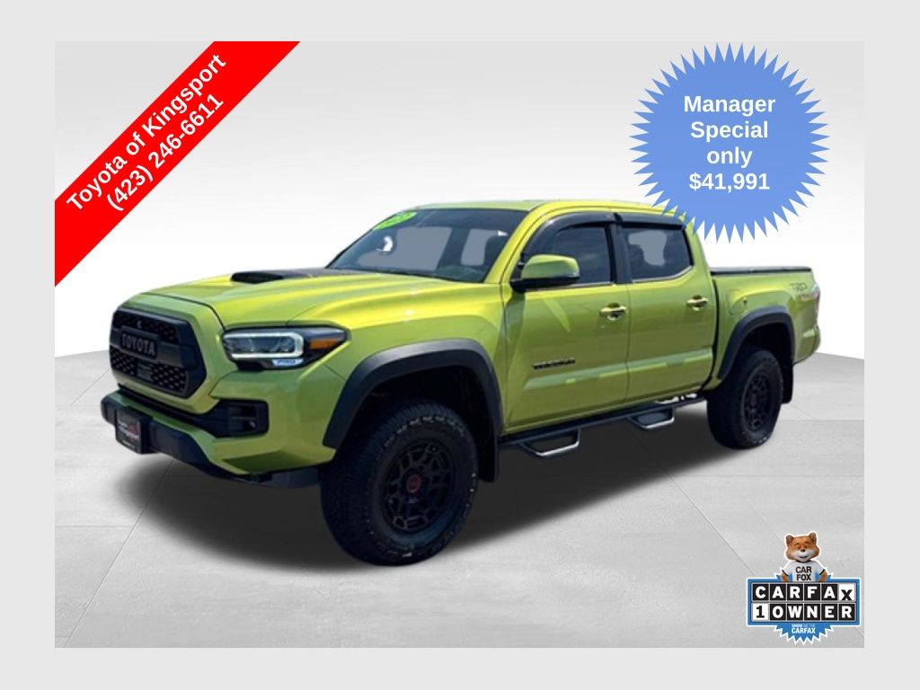 Green (Electric Lime Metallic) 2022 Toyota Tacoma Pickup Truck Four-Wheel Drive 6-Speed Automatic