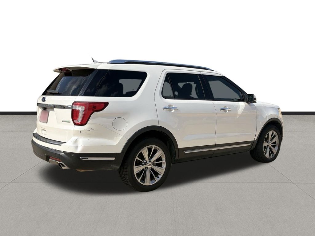 2018 Ford Explorer Limited White at Cook Ford