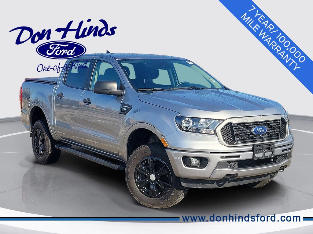 Silver 2023 Ford Ranger XLT SuperCrew 4WD Pickup Truck Four-Wheel Drive Automatic