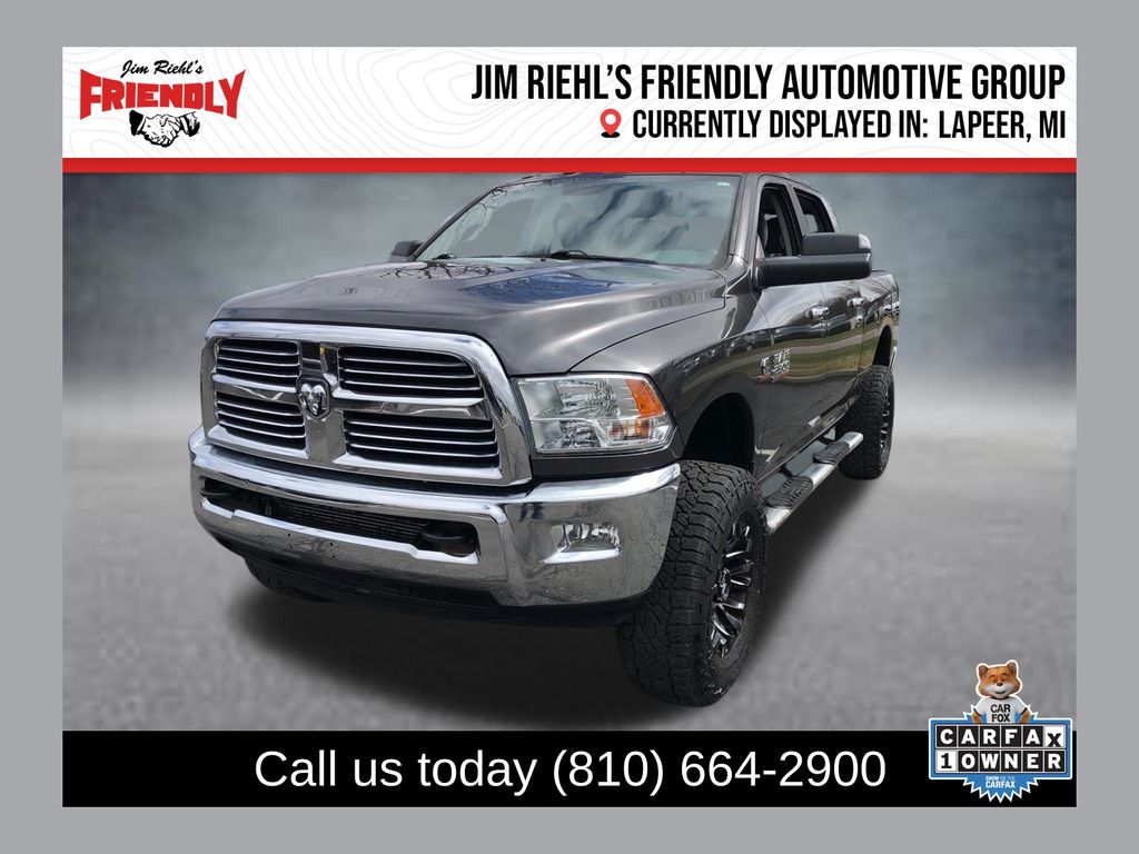 Gray (Granite Crystal Metallic Clearcoat) 2018 RAM 2500 Big Horn Crew Cab 4WD Pickup Truck Four-Wheel Drive 6-Speed Automatic