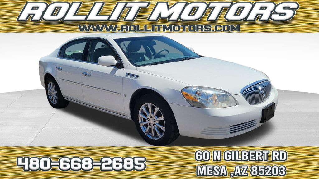 White Opal 2009 Buick Lucerne Sedan Front-Wheel Drive 4-Speed Automatic
