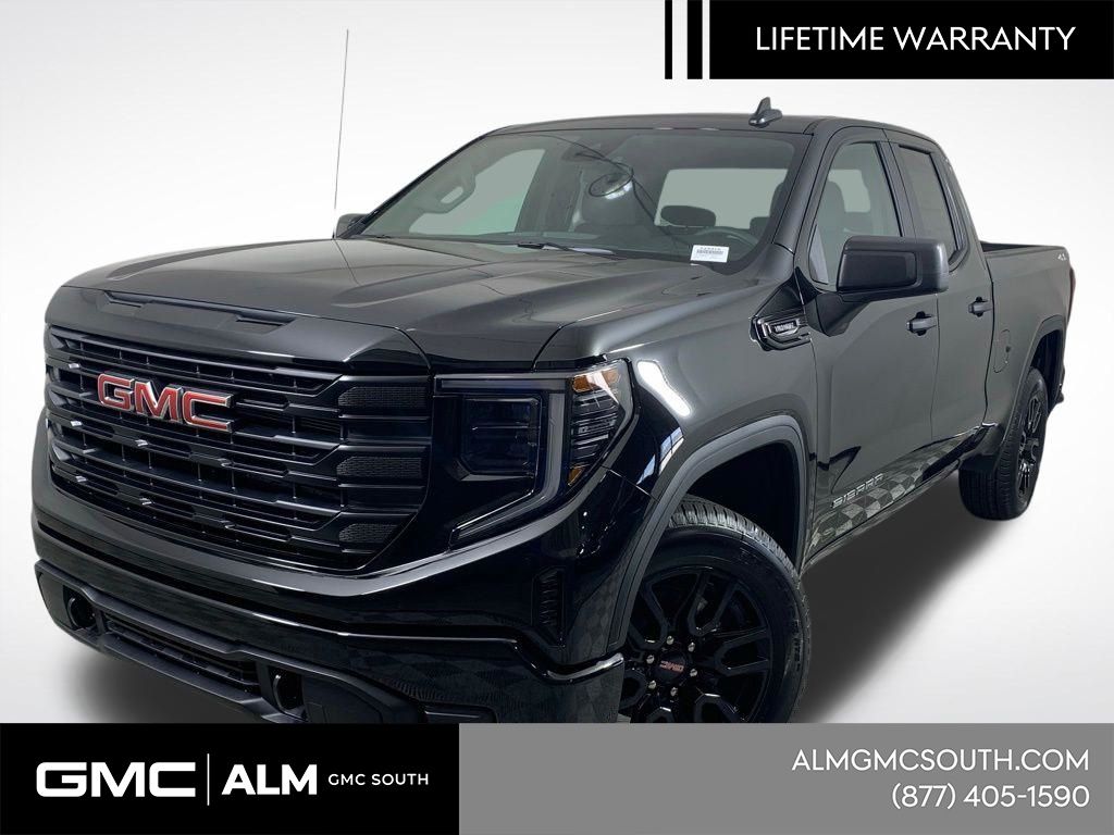 Onyx Black 2026 GMC Sierra 1500 Pro Double Cab 4WD Pickup Truck Four-Wheel Drive 8-Speed Automatic