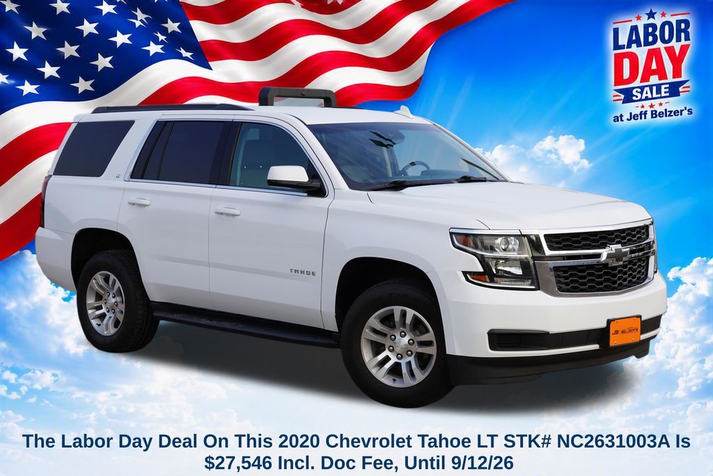 Summit White 2020 Chevrolet Tahoe SUV / Crossover Four-Wheel Drive 6-Speed Automatic Overdrive
