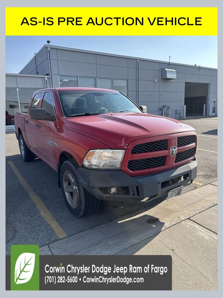 Flame Red Clearcoat 2014 RAM 1500 Pickup Truck Four-Wheel Drive 6-Speed Automatic