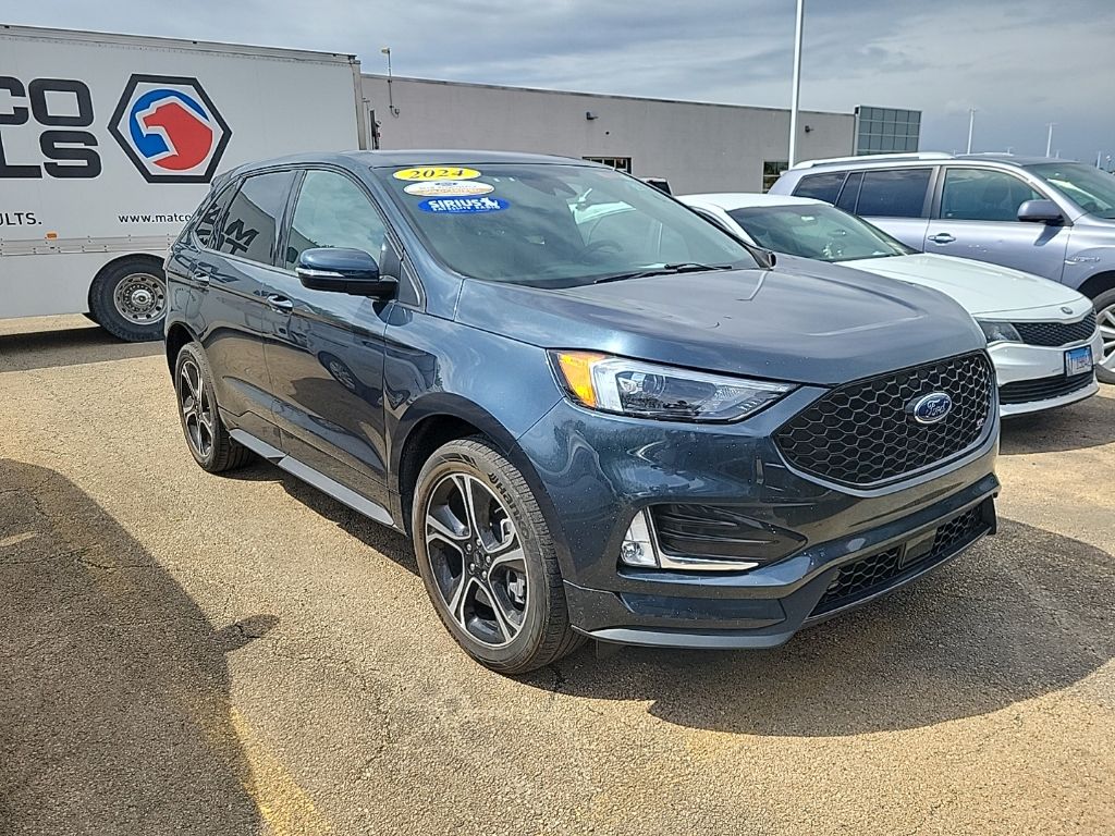 Blue Metallic 2024 Ford Edge ST AWD SUV / Crossover All-Wheel Drive 7-Speed Automatic