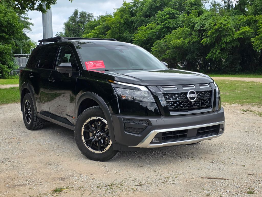 Super Black 2025 Nissan Pathfinder Rock Creek 4WD SUV / Crossover All-Wheel Drive 9-Speed Automatic