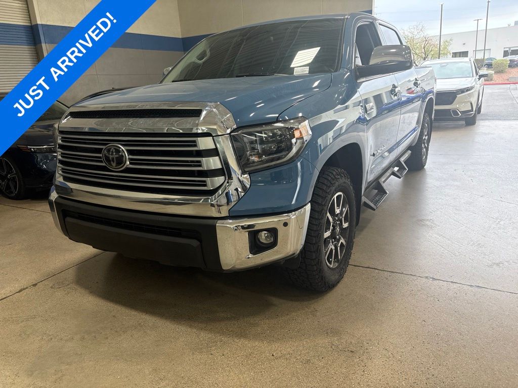 Cavalry Blue 2020 Toyota Tundra Pickup Truck Four-Wheel Drive 6-Speed Automatic