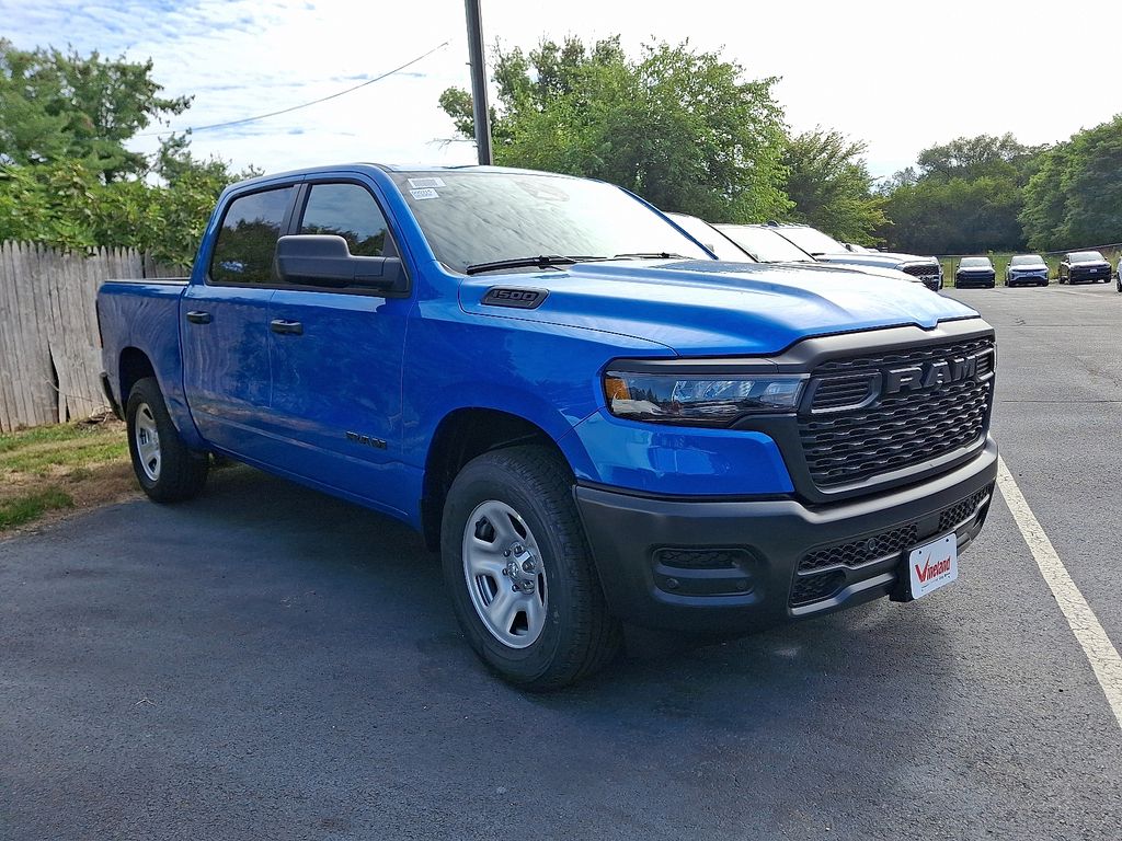 Hydro Blue Pearlcoat 2026 RAM 1500 Tradesman Crew Cab 4WD Pickup Truck Four-Wheel Drive 8-Speed Automatic