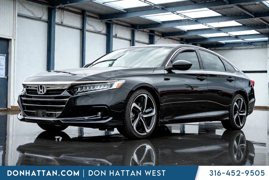 Crystal Black Pearl 2022 Honda Accord Sport FWD Sedan Front-Wheel Drive Automatic