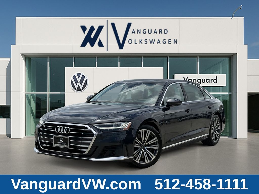 Blue 2021 Audi A8 Sedan All-Wheel Drive 8-Speed Automatic